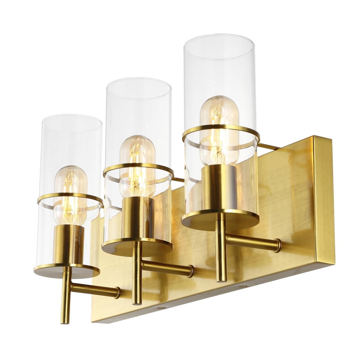 Jester 3 Lt 19" Wall Sconce - Brass - Safavieh - Image 6