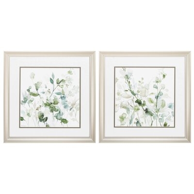 'Sage Garden' - 2 Piece Picture Frame Painting Print Set - Image 0