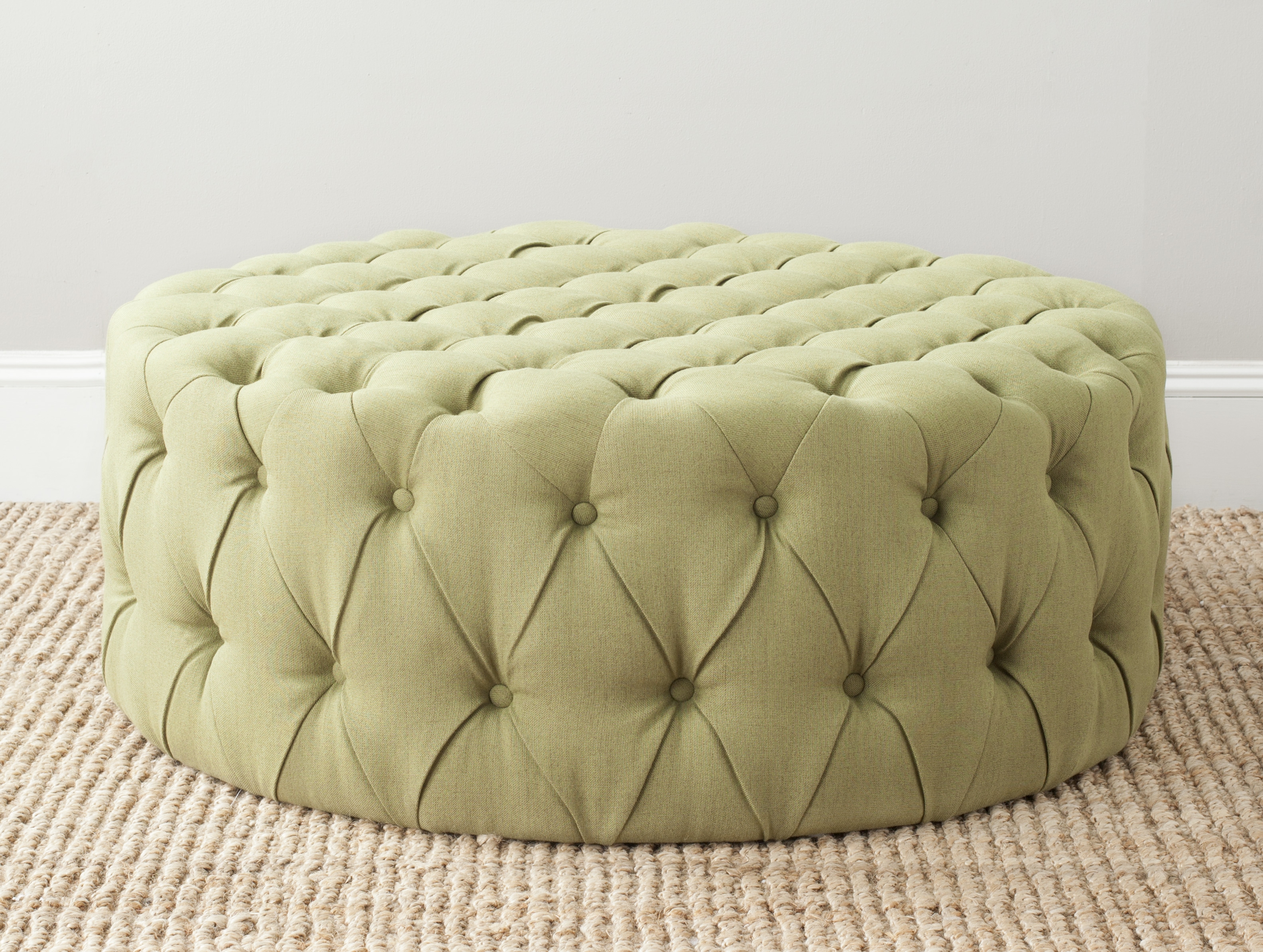 Charlene Ottoman - Sweet Pea - Safavieh - Image 1