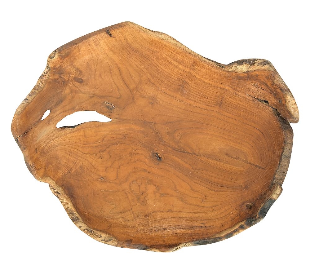 Decorative Teak Wood Bowl - Image 1