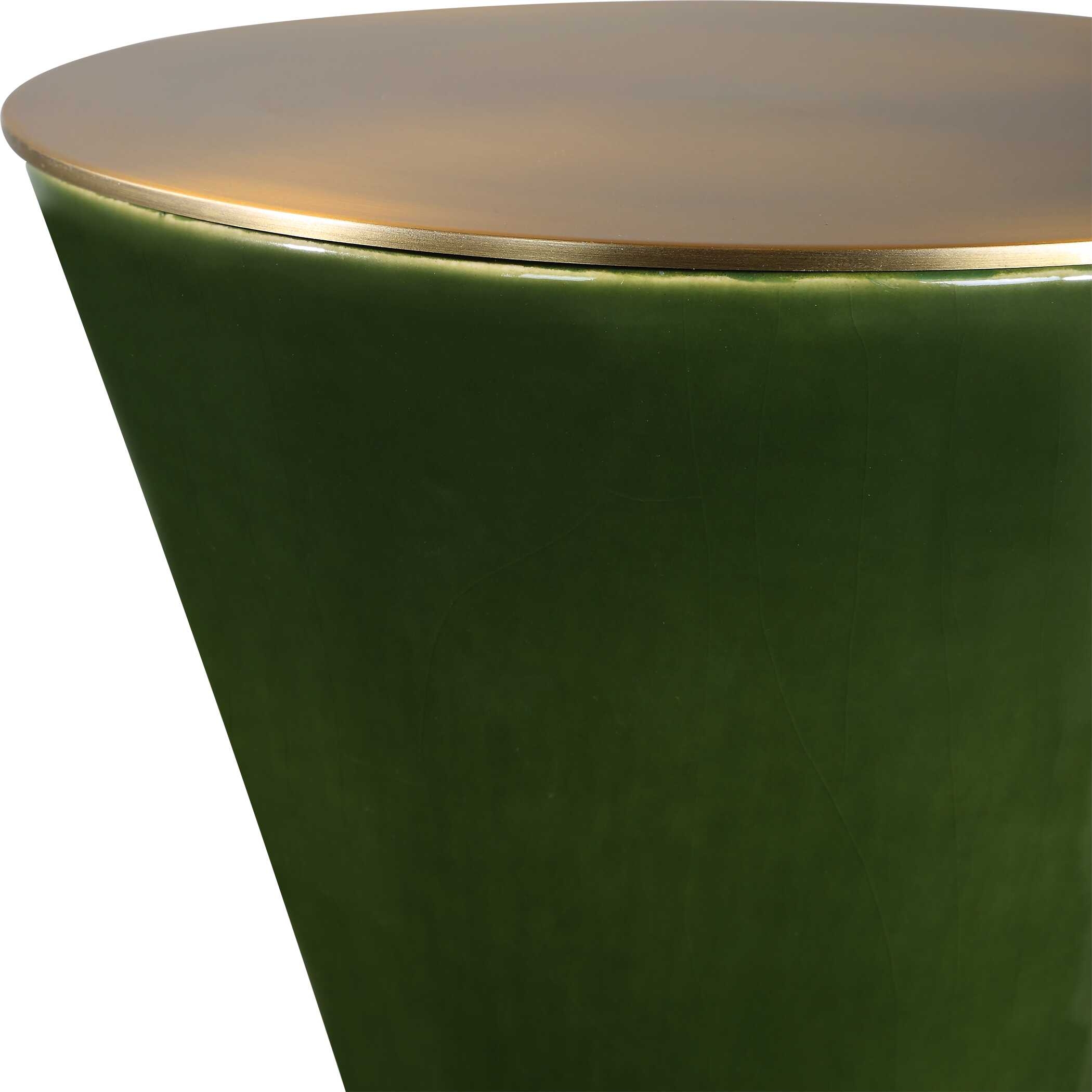 Ronde Jade Green Drink Table - Image 3