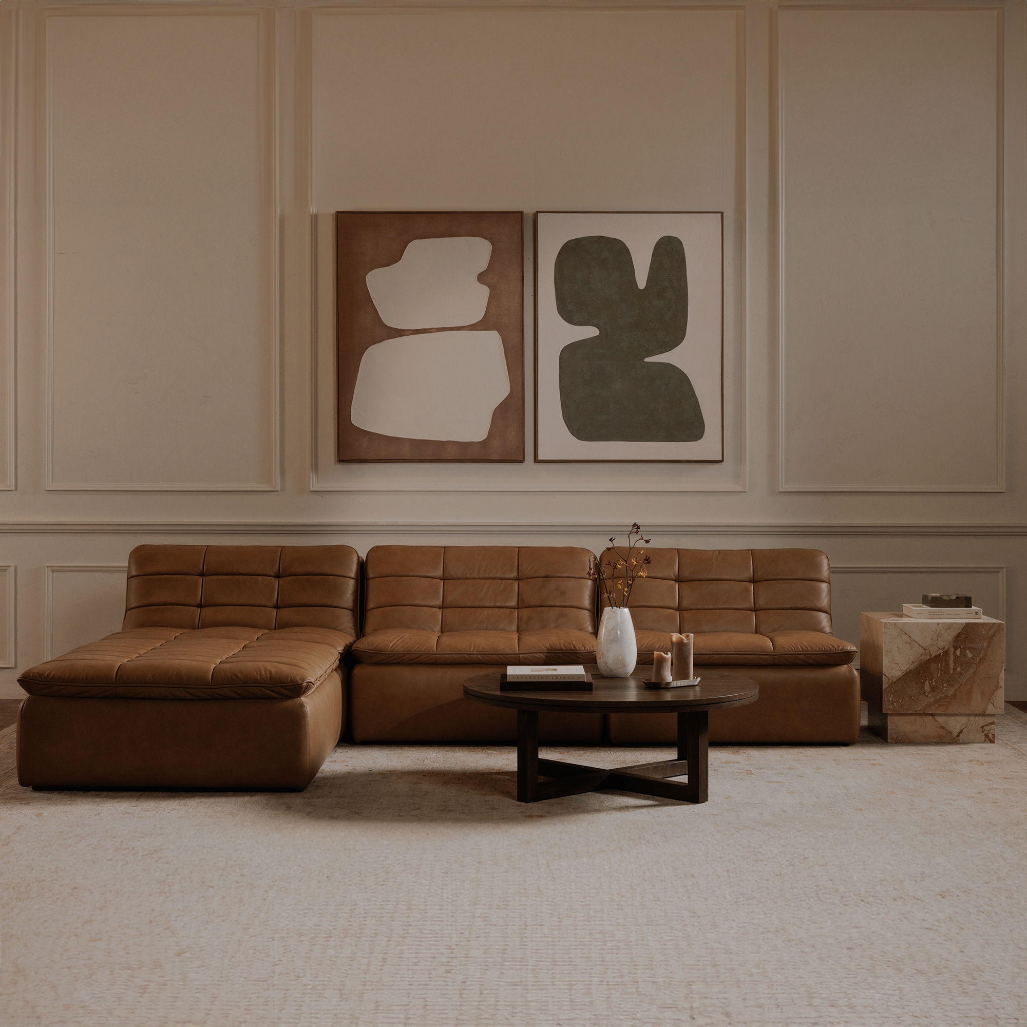 Lino Ottoman Tan Leather - Image 5