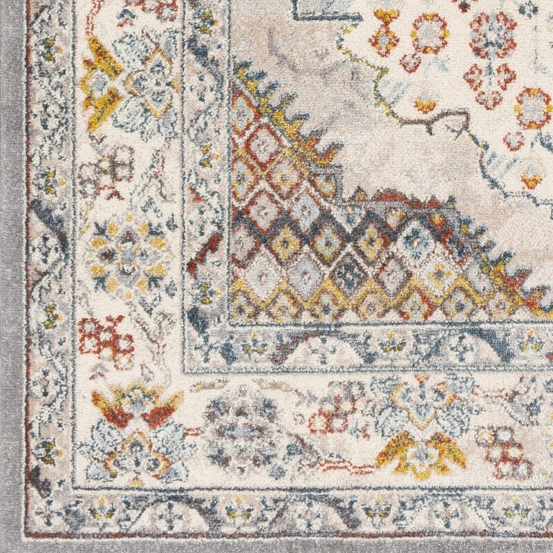 Divena Oriental Area Rug, Gray, 7'10" x 10'3" - Image 4
