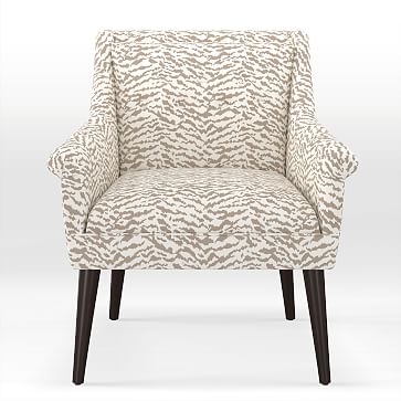 Button Tufted Chair, Print, Leopard Spots - Image 3