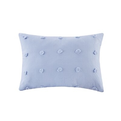 Foxe Jacquard Pom Pom Cotton Throw Pillow - Image 0