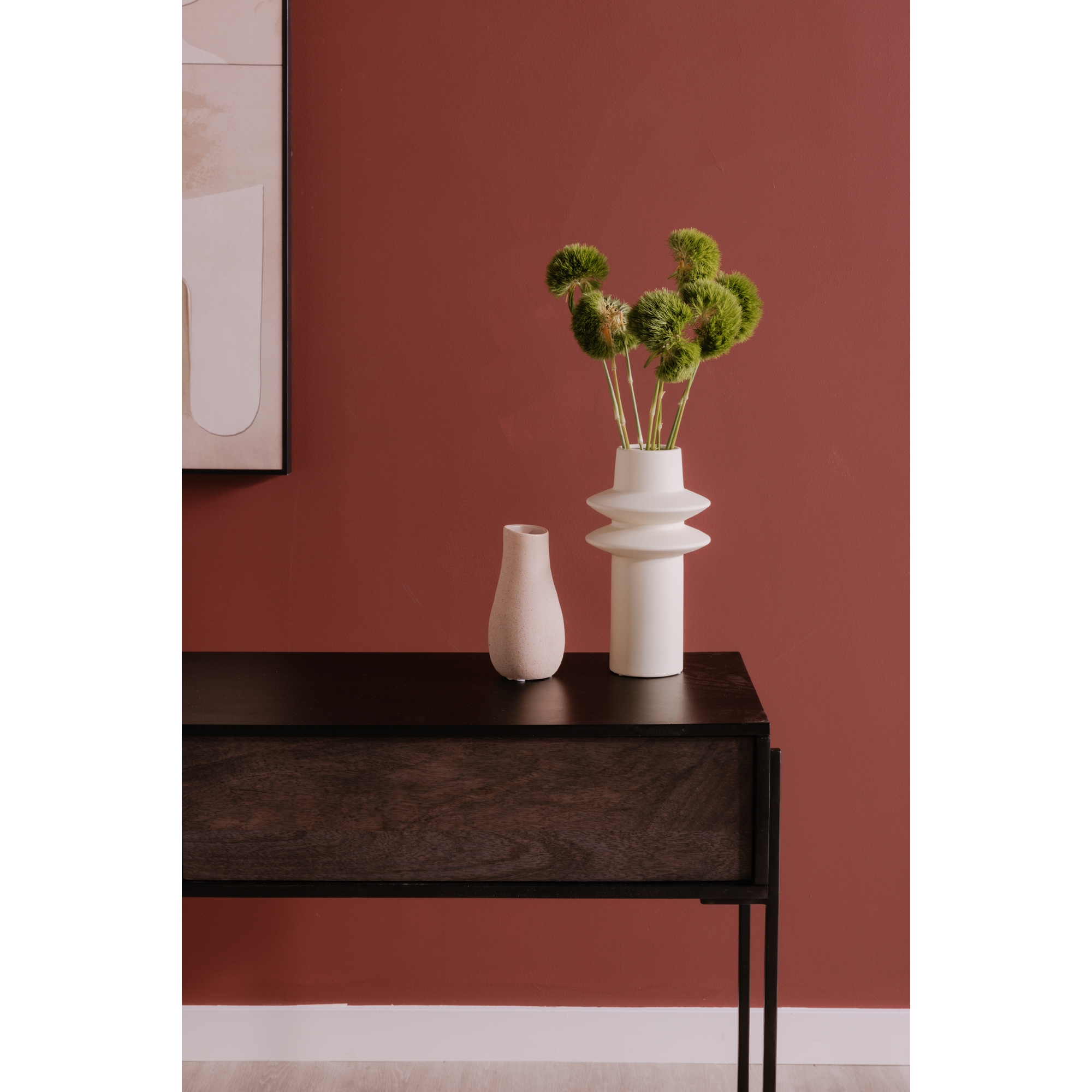 Tobin Console Table Charcoal Grey - Image 6