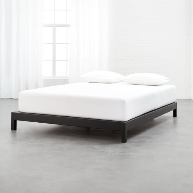 Simple Black Metal Bed Base Queen - Image 0