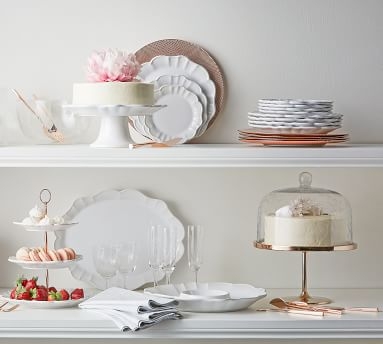 Monique Lhuillier Juliana Scalloped Cake Stand - Image 1