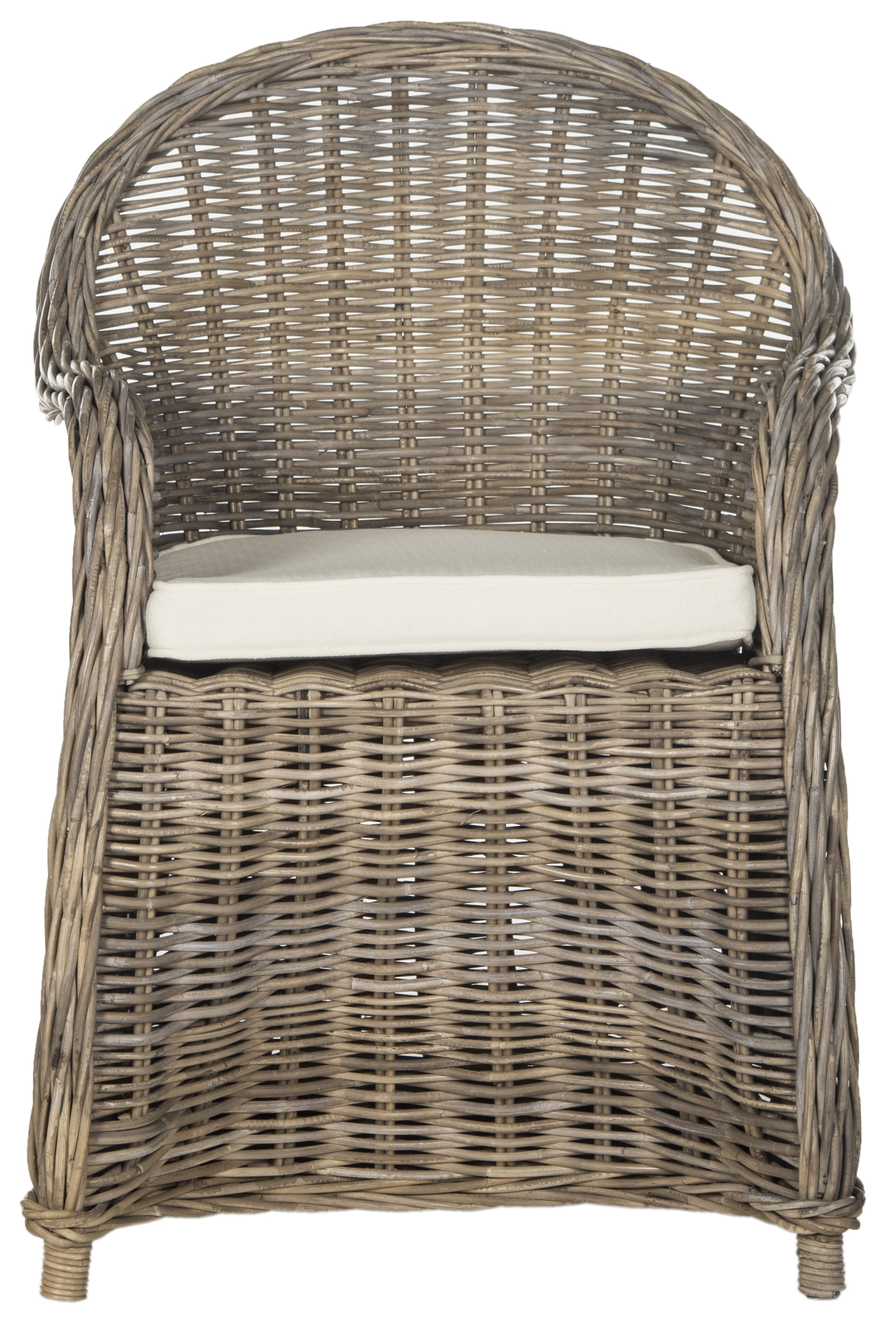 Zane Wicker Club Chair - Natural - Safavieh - Image 0