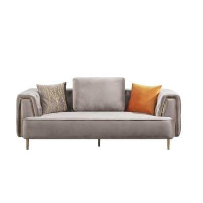 AED-D832 Gray Velvet Sofa - Image 0
