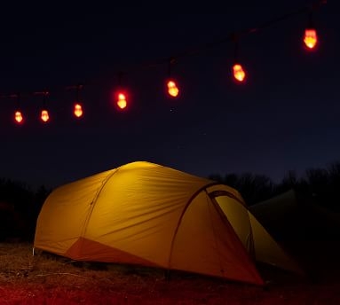Solar-Powered Color-Changing Outdoor LED String Lights - 12' - Image 1