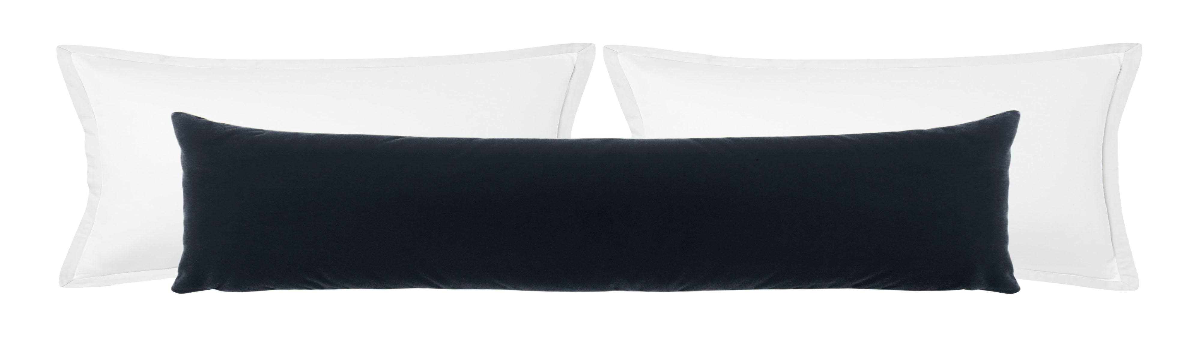 THE XL LUMBAR :: MOHAIR VELVET // GRAPHITE - 14" X 48" - Image 0