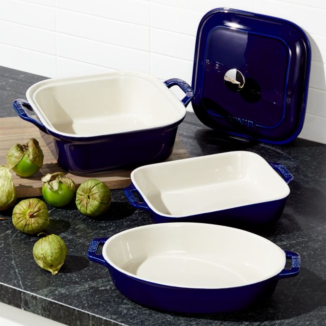 Staub ® Dark Blue 4-Piece Baking Set - Image 0