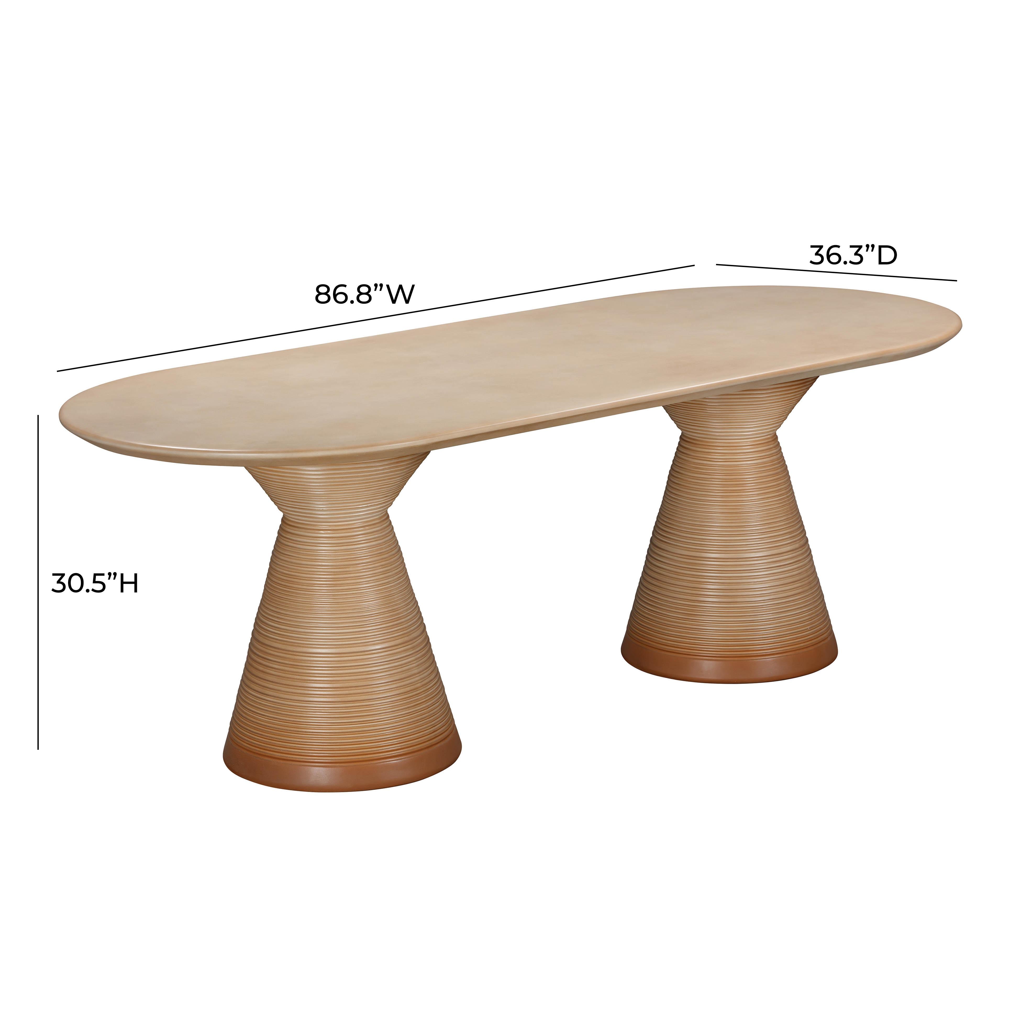 Fassa Terracotta Oval Indoor / Outdoor Dining Table - Image 6