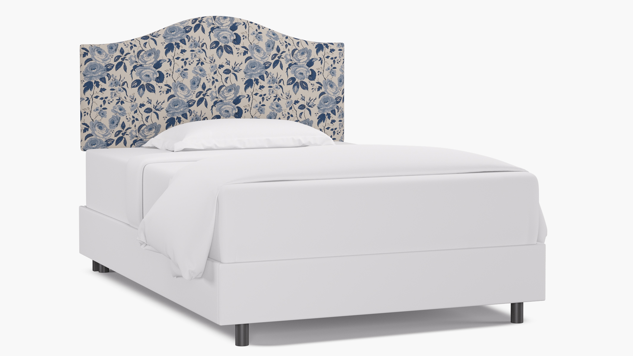 Camelback Headboard, Delft Chintz, Full - Image 0
