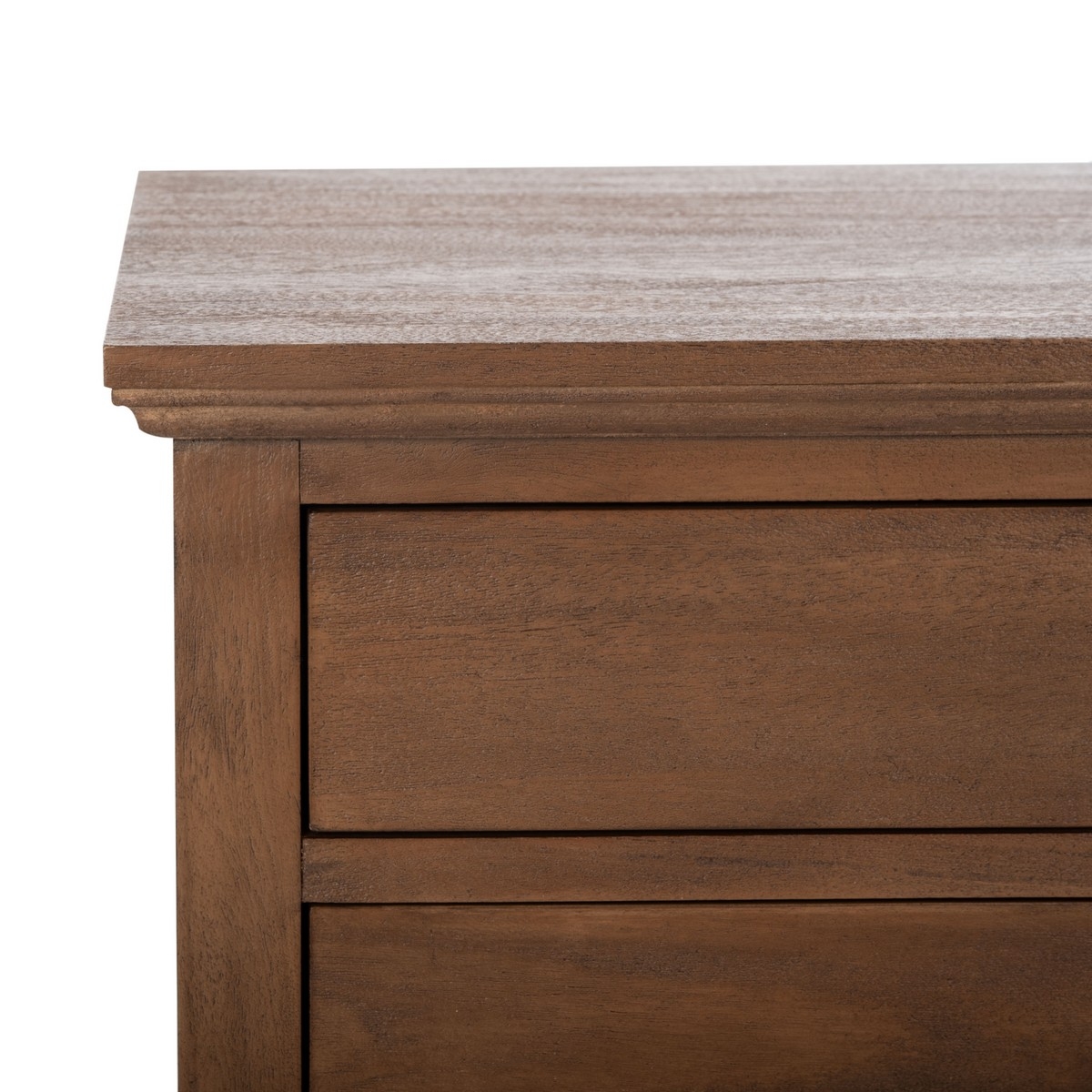 Lisabet 3 Drawer Wood Nightstand - Brown - Image 3