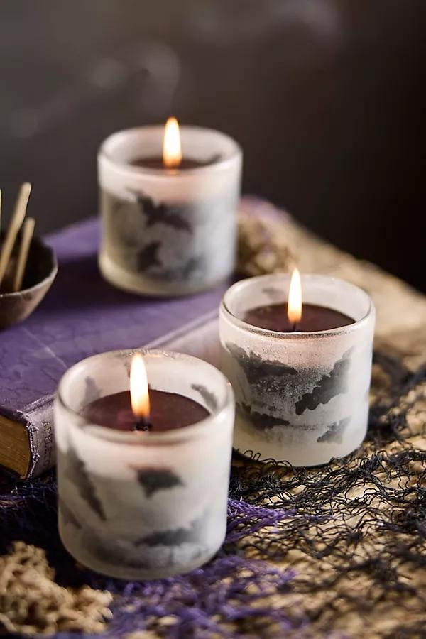 Frosted Bat Candles, Set of 6 - Image 0