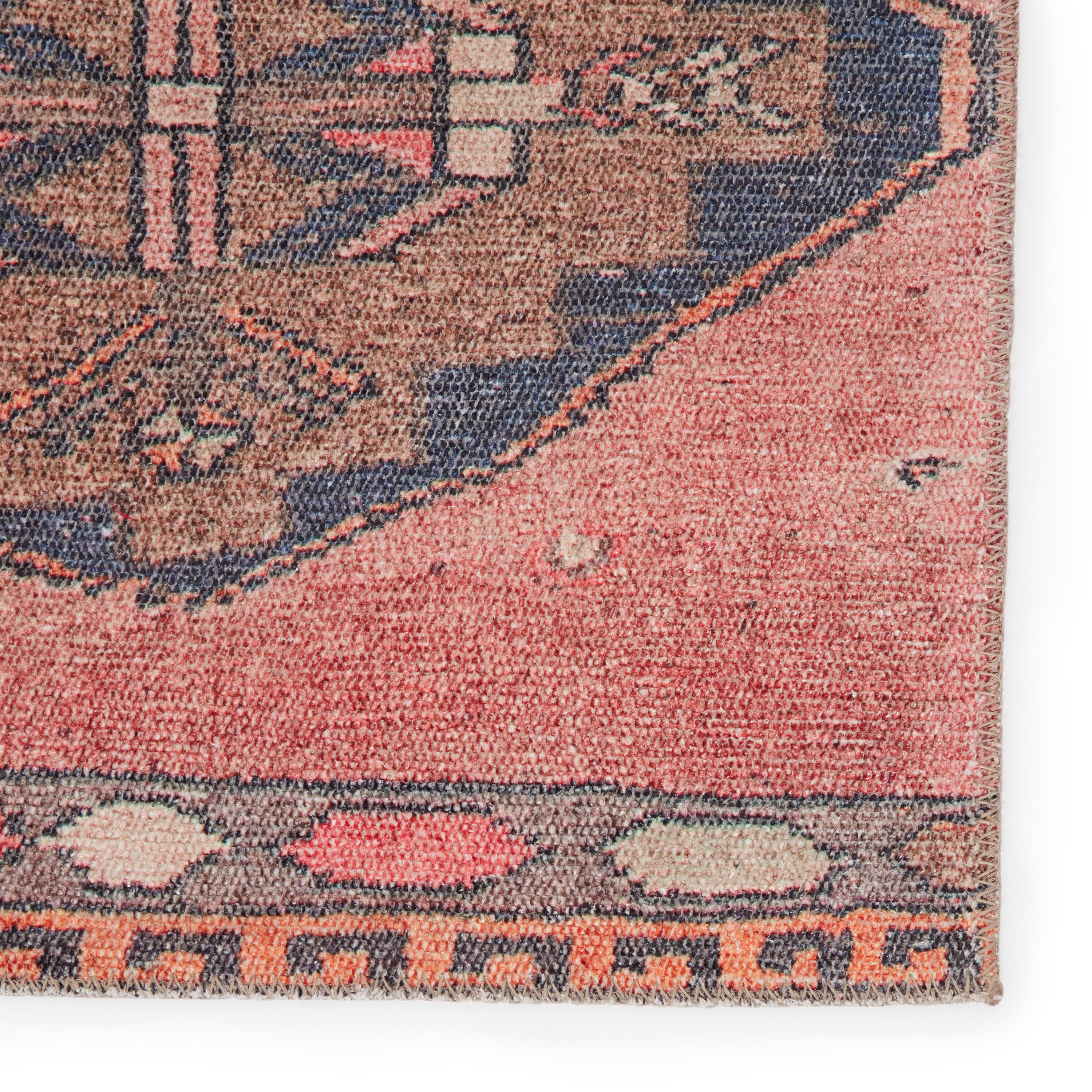 Vibe by Mirta Medallion Pink/ Blue Area Rug (9'X12') - Image 3