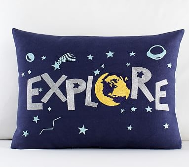 Explore Pillow, 12x16", Navy Multi - Image 0