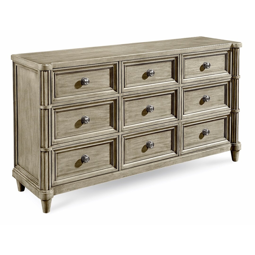 "A.R.T. Morrissey 9 Drawer Chest with Mirror" - Image 0