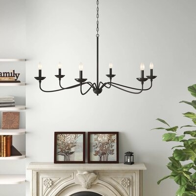 Ralls 6 - Light Candle Style Classic Chandelier - Image 0
