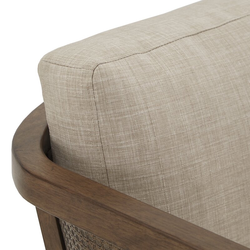 Boisvert 27" Wide Polyester Blend Armchair, Beige - Image 4