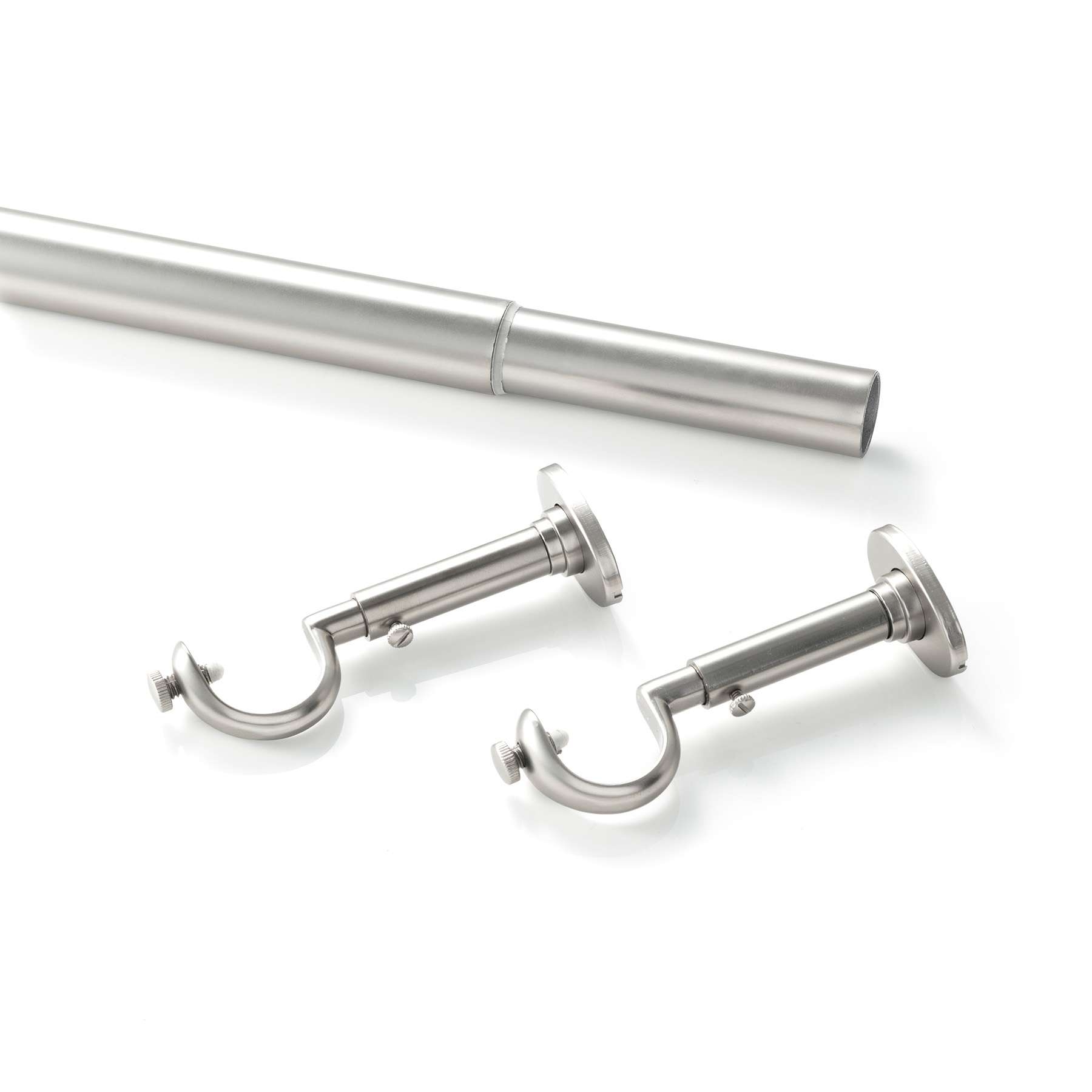 Stockbridge Satin Nickel Curtain Rod - Image 0