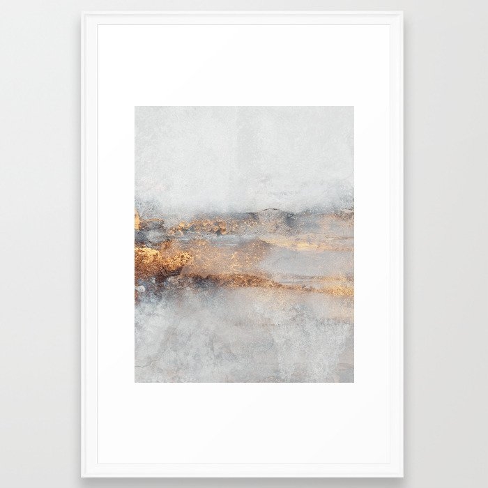 Fog Framed Art Print by Elisabeth Fredriksson - Scoop White - Large 24" x 36"-26x38 - Image 0