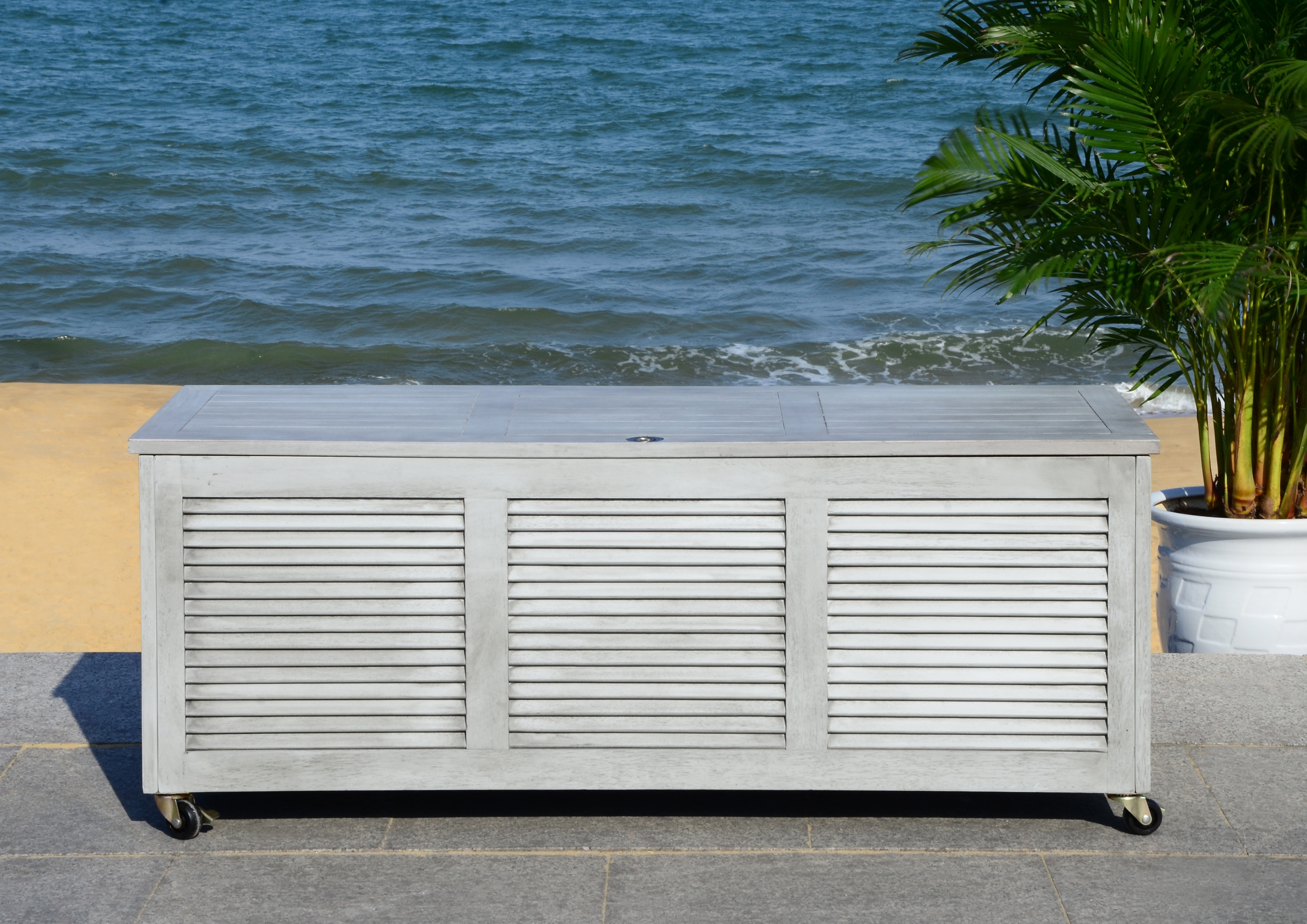 Elina 47.2-Inch L Cushion Box - Grey Wash - Safavieh - Image 9