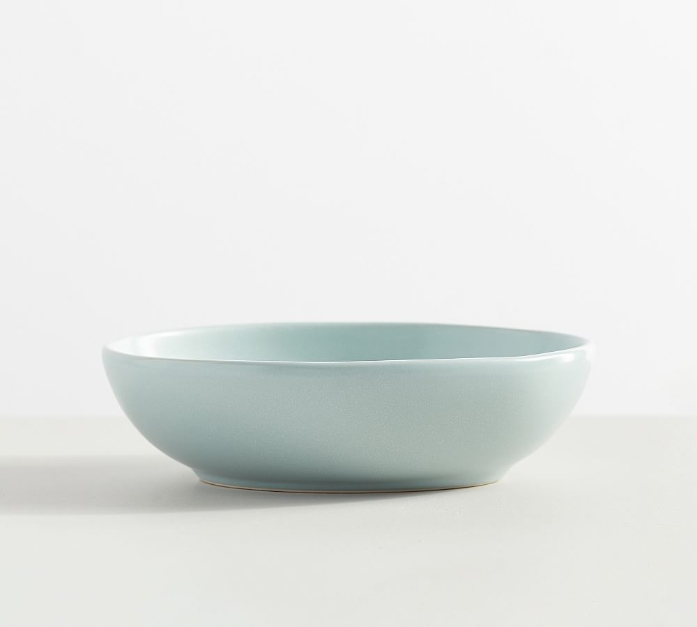 Mason Stoneware Oval Serving Bowl, Small (6.5" W x 8.25" L) - Blue - Image 0