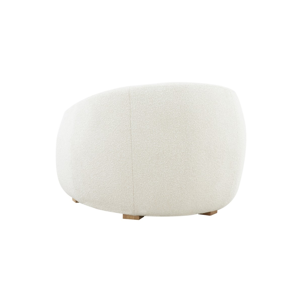 Emiliana Boucle Accent Chair - Ivory - Image 4