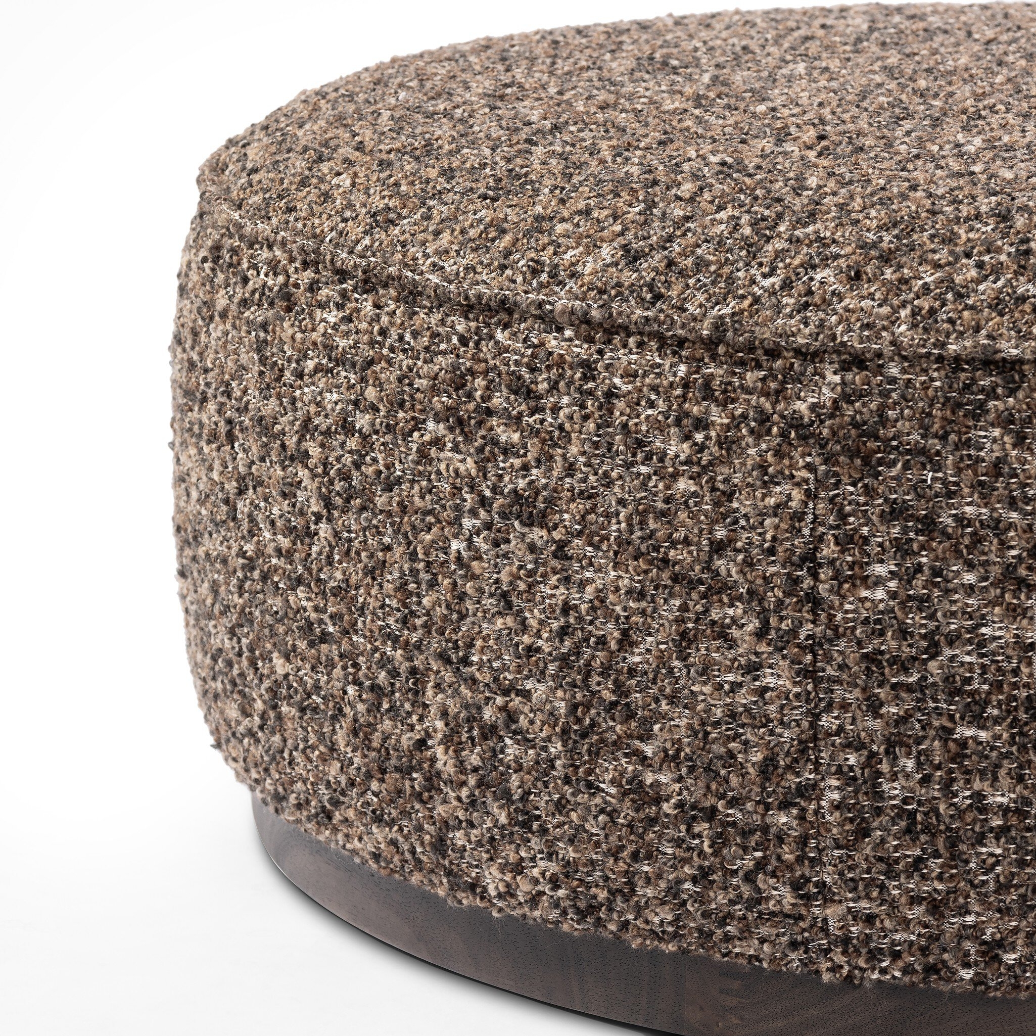 Sinclair Large Round Ottoman - Ivan Granite - Image 4