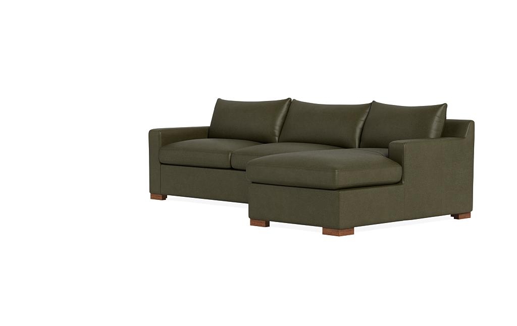 Sloan Leather Sleeper Right Chaise Sectional - Image 2