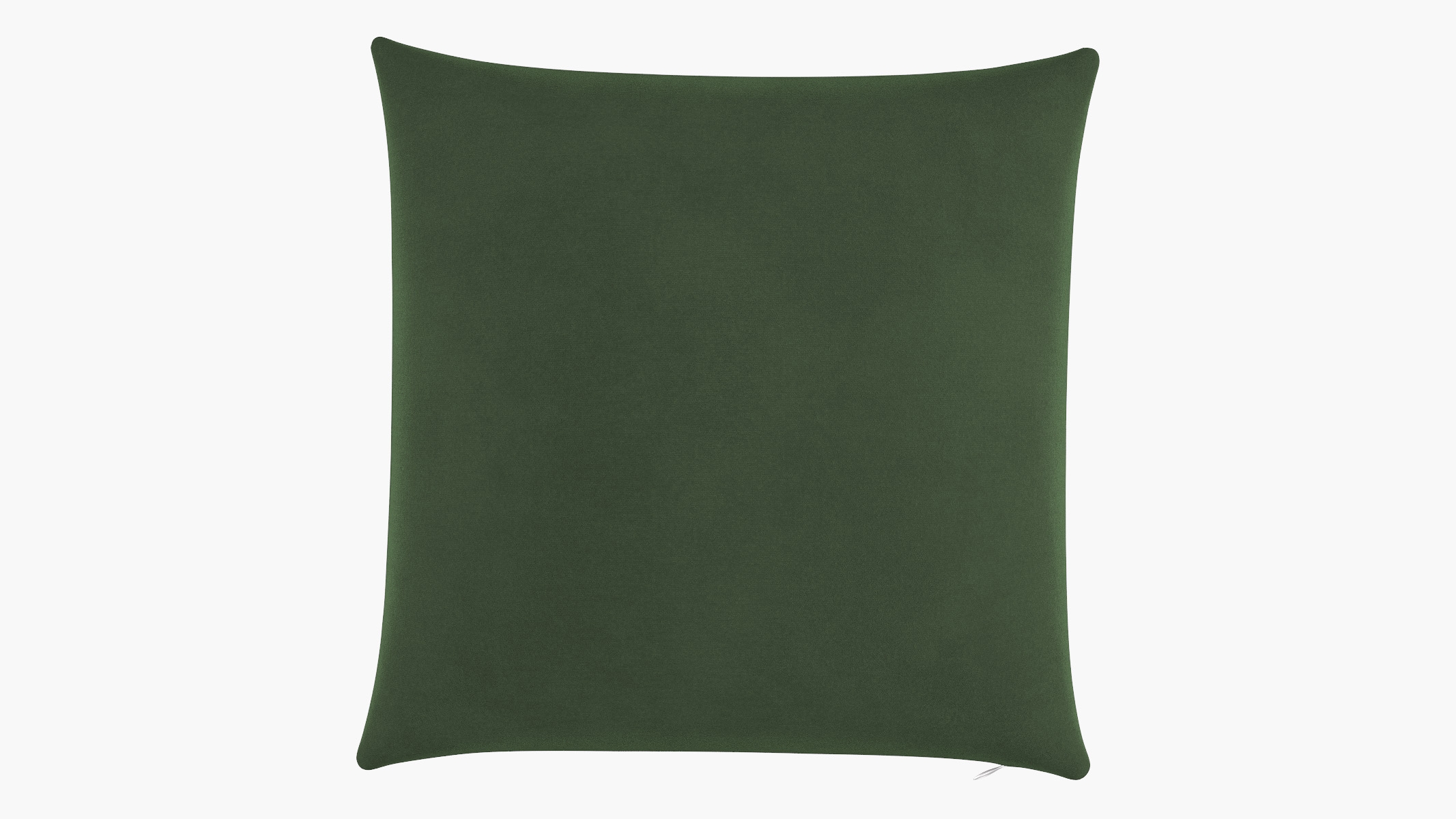 Throw Pillow 22", Emerald Luxe Velvet, 22" x 22" - Image 0