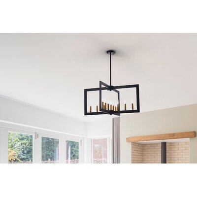 13 - Light Candle Style Geometric Chandelier - Image 0