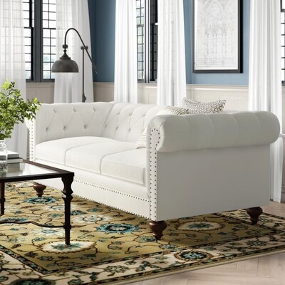 Pepperell Chesterfield 95" Rolled Arm Sofa - Image 0