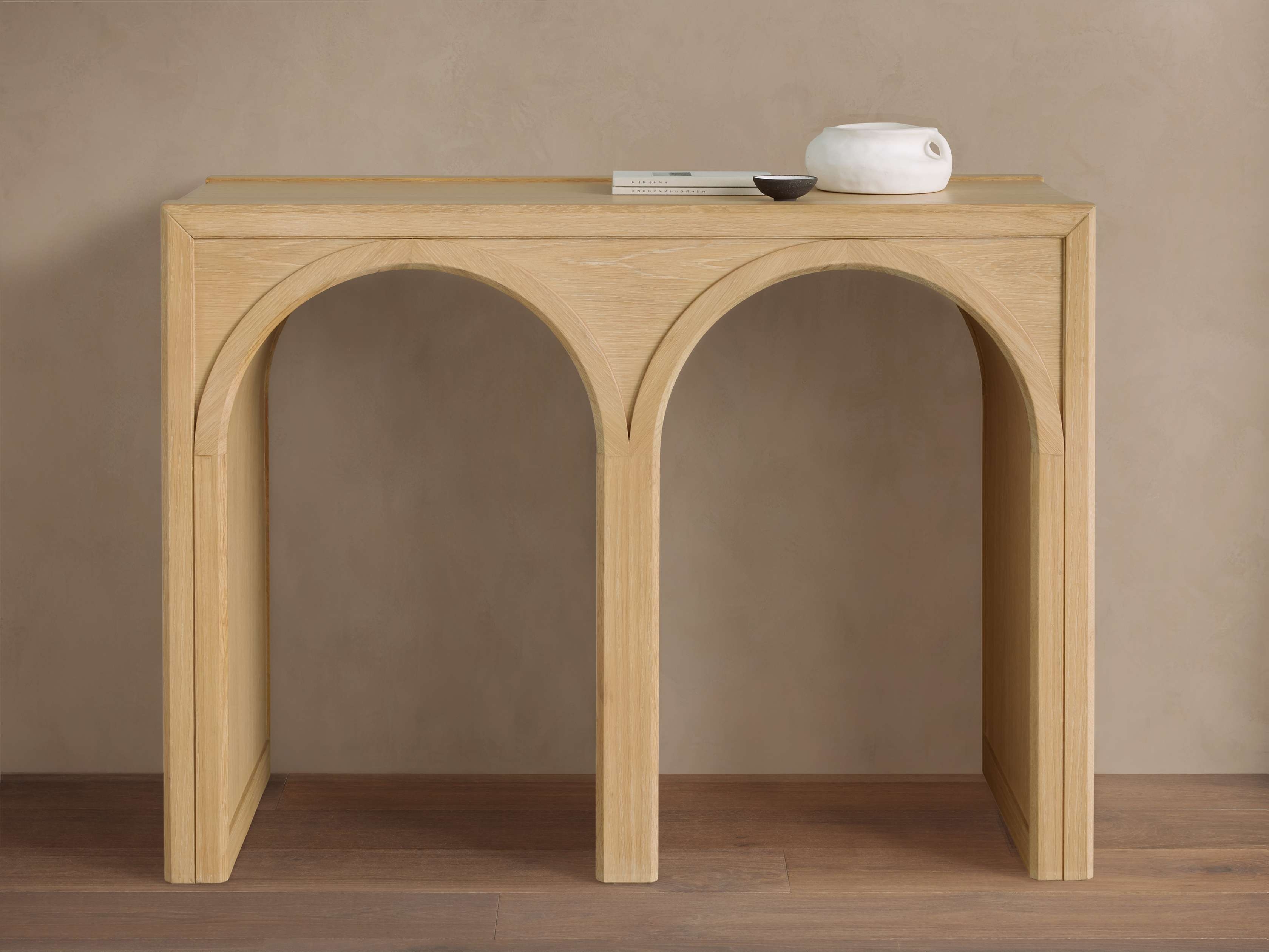 Hattie Console Table in Wood 41" Natural  Dune  - Image 0