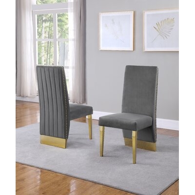 Wrenn Tufted Velvet Upholstered Dining Chair - Image 0