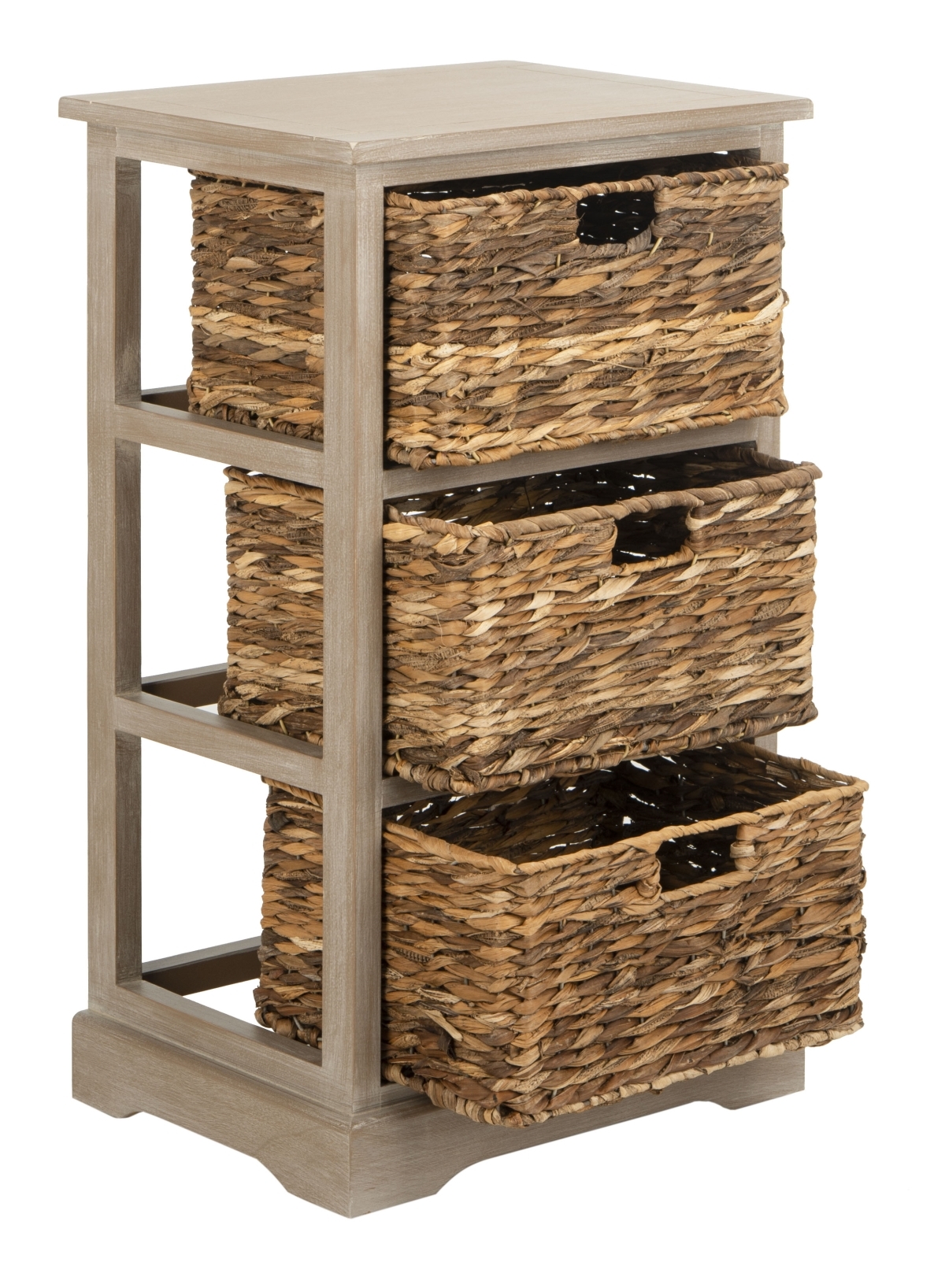 Halle Storage Side Table - White Washed - Safavieh - Image 4