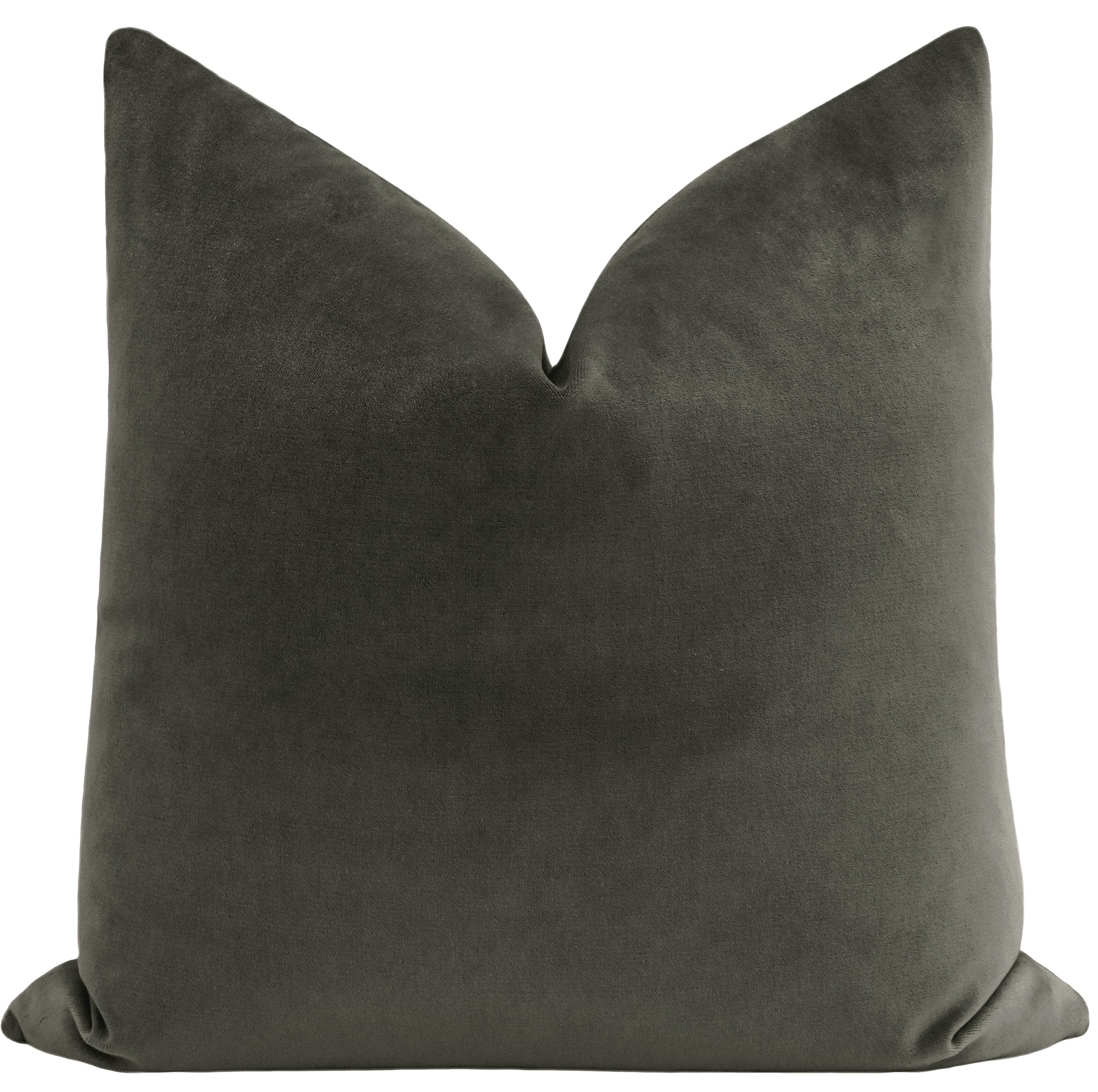 SOCIETY VELVET // CHARCOAL - 20" X 20" - Image 0