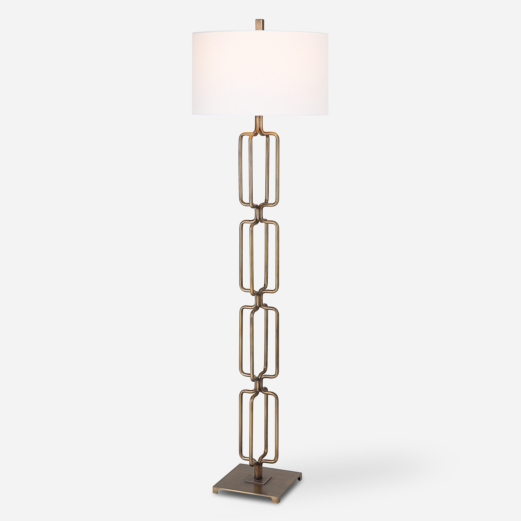 Link Brushed Gold Floor Lamp - Image 0