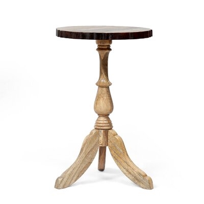 Solid Wood Pedestal End Table - Image 0