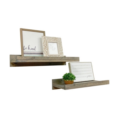 Calhern 2 Piece Pine Solid Wood Floating Shelf - Image 0
