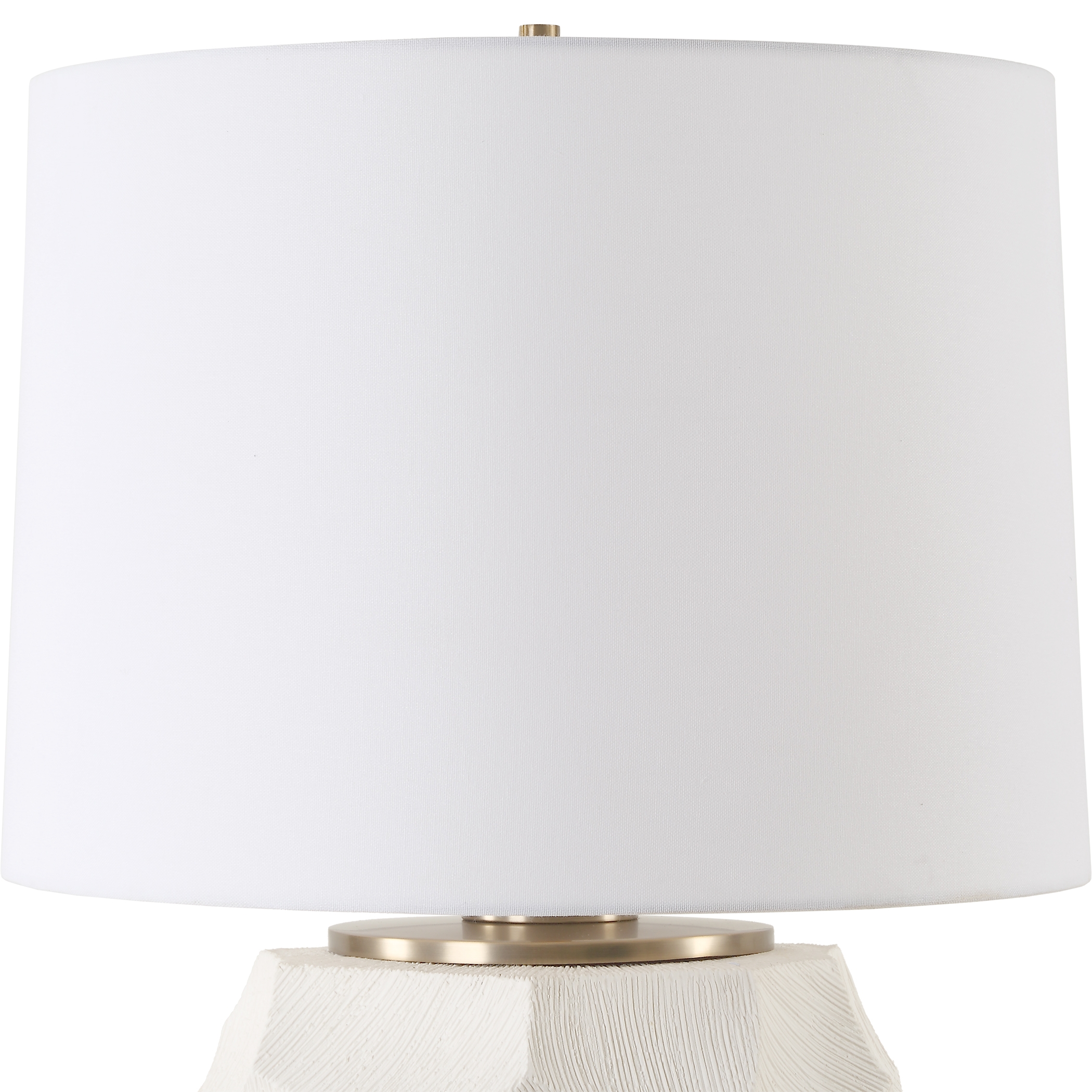 On Edge Chalk White Table Lamp - Image 5