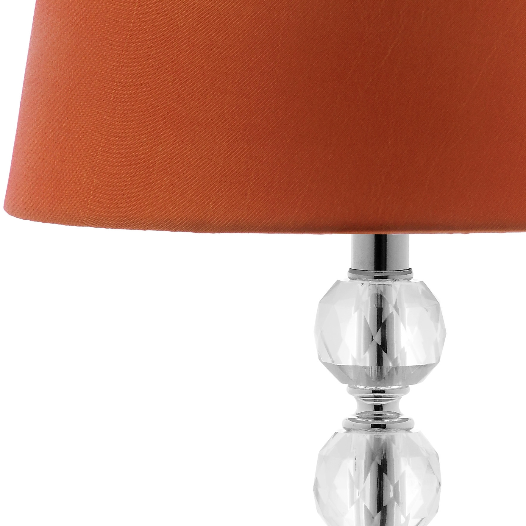 Nola Stacked Crystal Ball Lamp - Clear/Orange - Safavieh - Image 4
