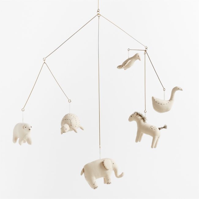 Zoo Animal Baby Nursery Mobile by Leanne Ford - Image 0