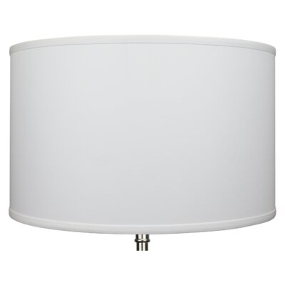 12" H X 18" W Drum Lamp Shade -  (Spider Attachment) In Couture Natural - Image 0