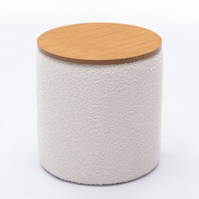 Darasimi 16'' Wide Boucle Upholstered Storage Ottoman - Image 0
