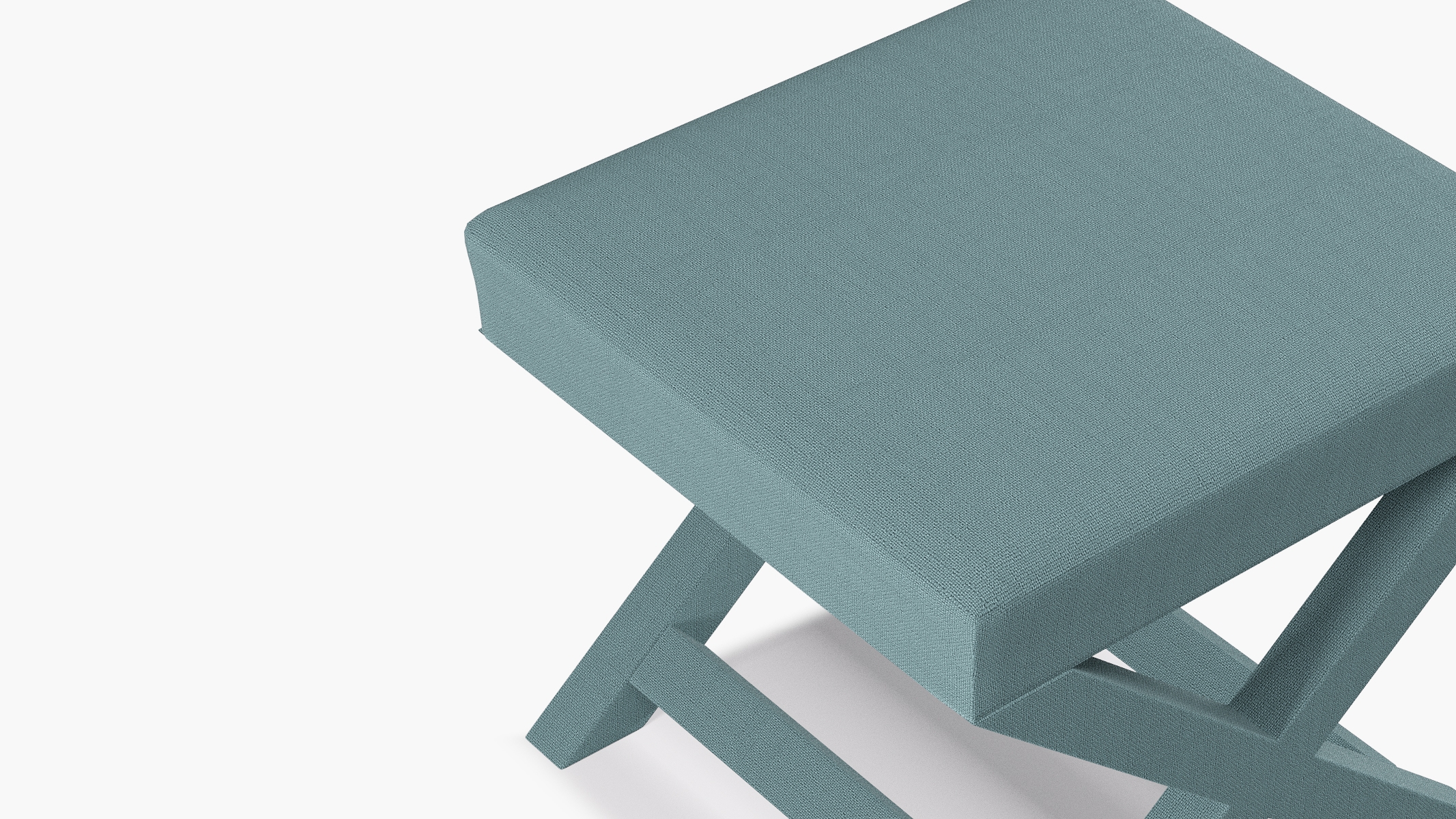 X Bench, Seaglass Linen - Image 3