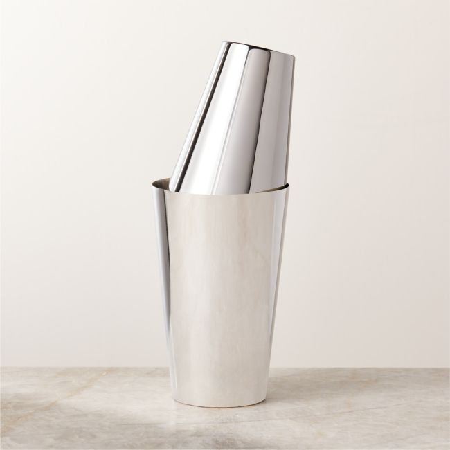 Anton Silver Stainless Steel Boston Shaker - Image 0